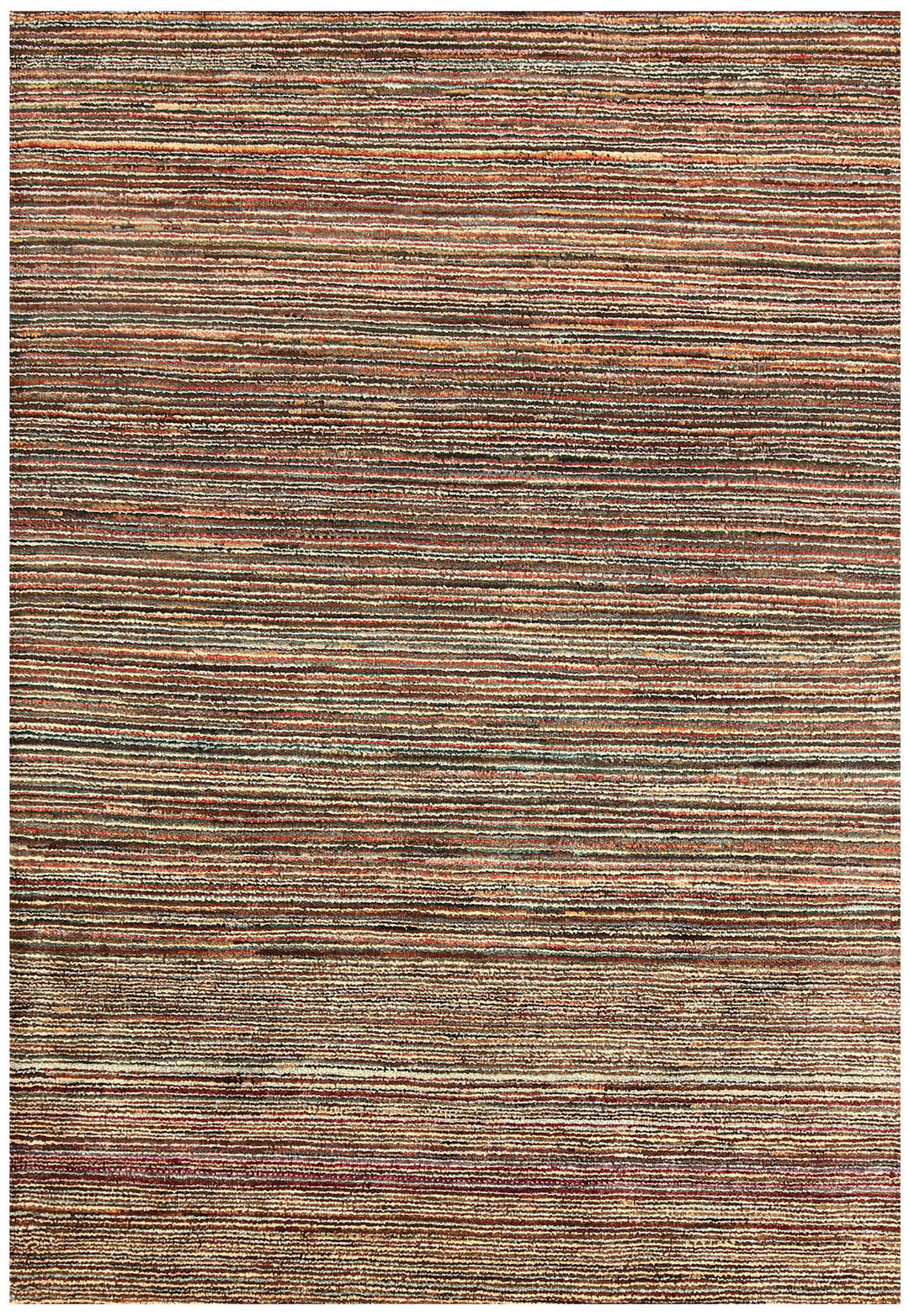 Afghan Gabbeh Rug 4'1" x 5'10" Hand-Knotted