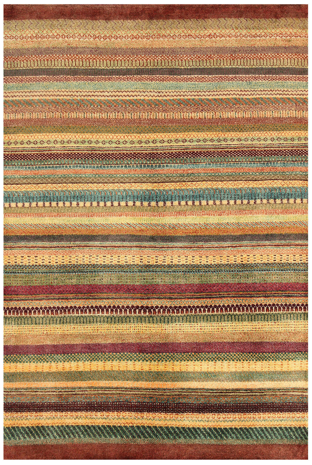 Multi Colored Gabbeh 4' x 6' - No. 56497 - ALRUG Rug Store