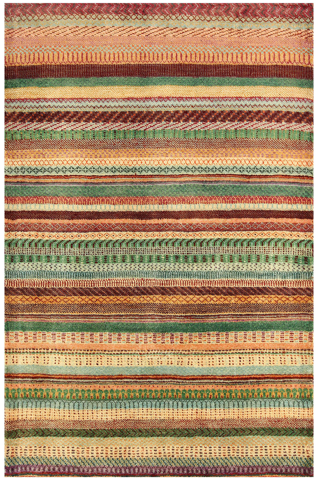 Multi Colored Gabbeh 3' 2 x 4' 9 - No. 56504 - ALRUG Rug Store