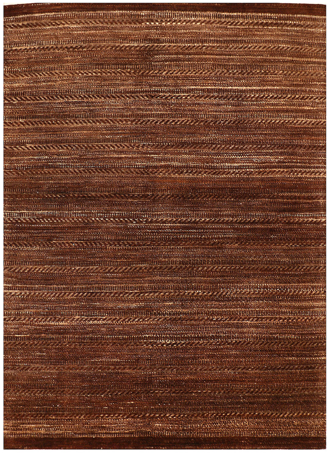 Saddle Brown Gabbeh 5' 6 x 7' 6 - No. 56508 - ALRUG Rug Store