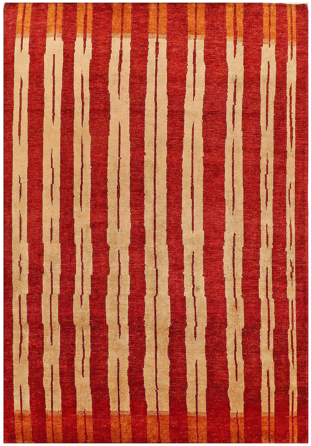 Firebrick Gabbeh 5' 6 x 7' 10 - No. 56514 - ALRUG Rug Store