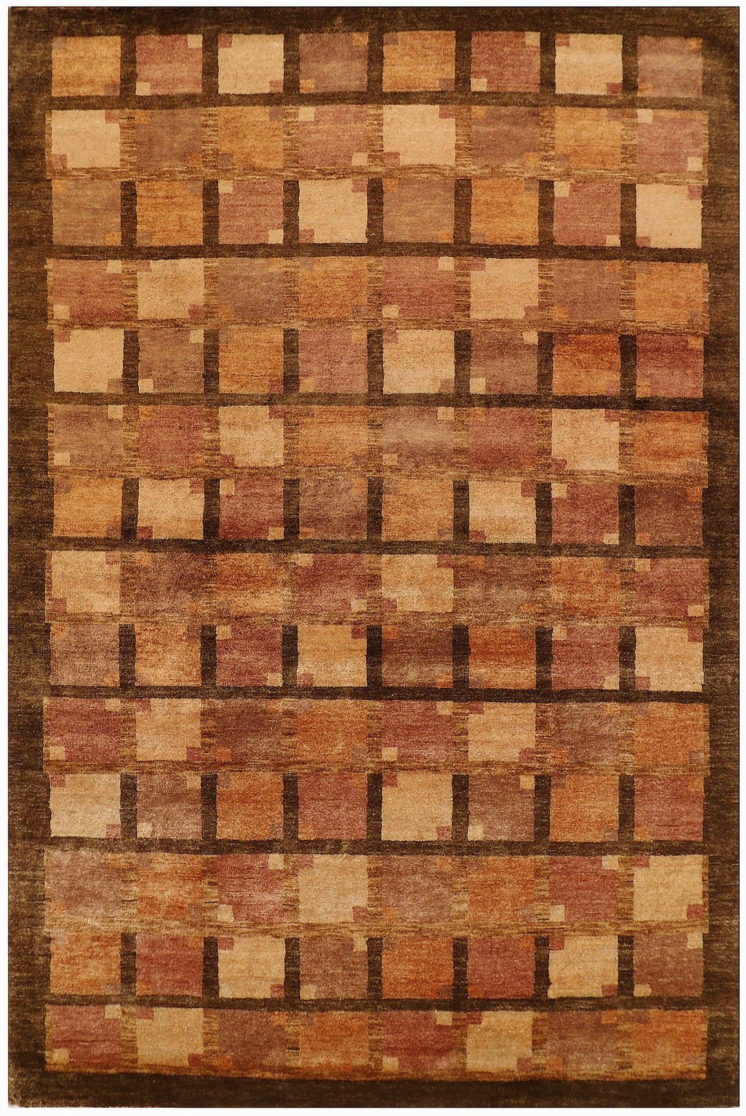 Saddle Brown Gabbeh 5' 7 x 8' 3 - No. 56517 - ALRUG Rug Store