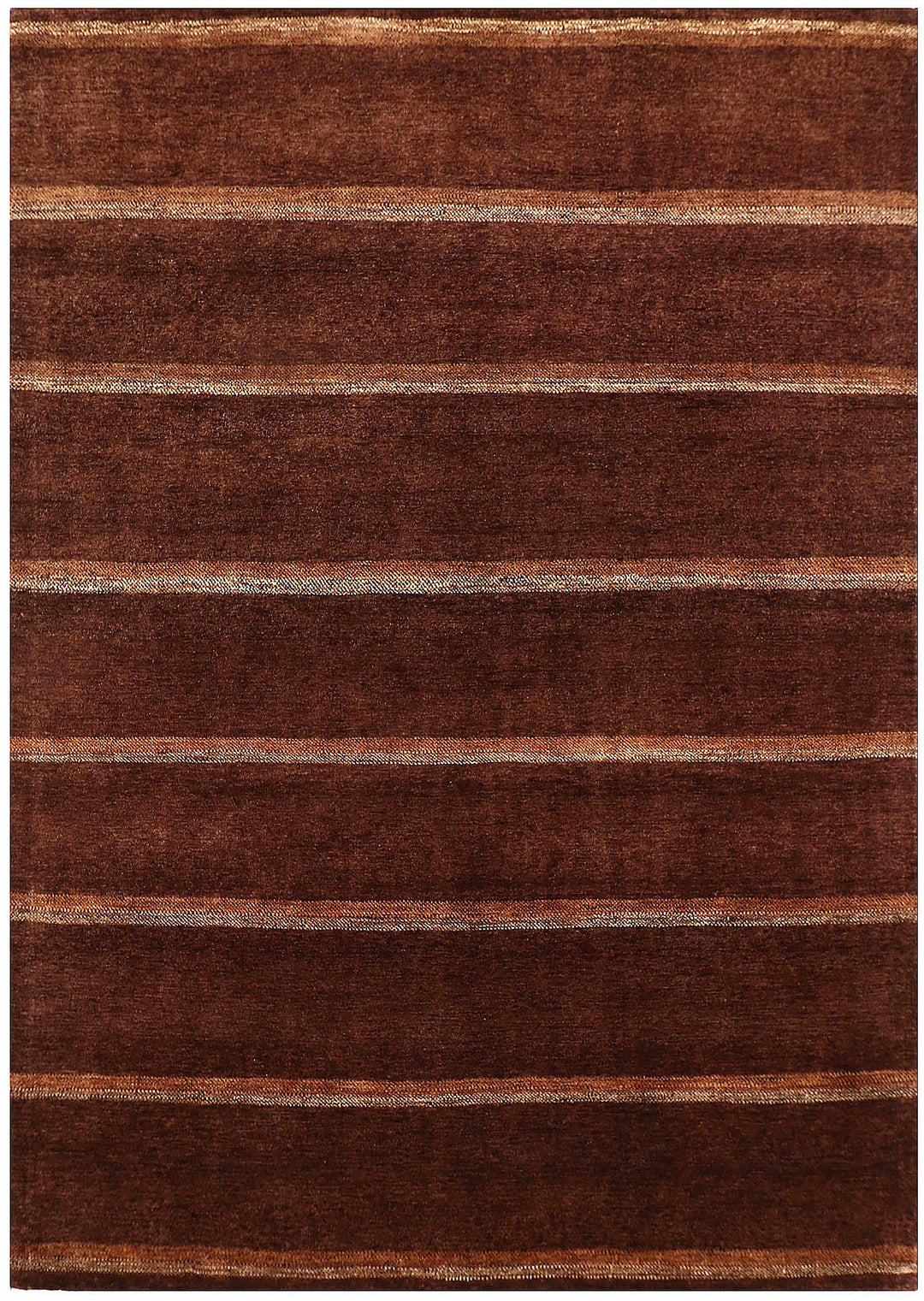 Saddle Brown Gabbeh 5' 8 x 7' 10 - No. 56519 - ALRUG Rug Store