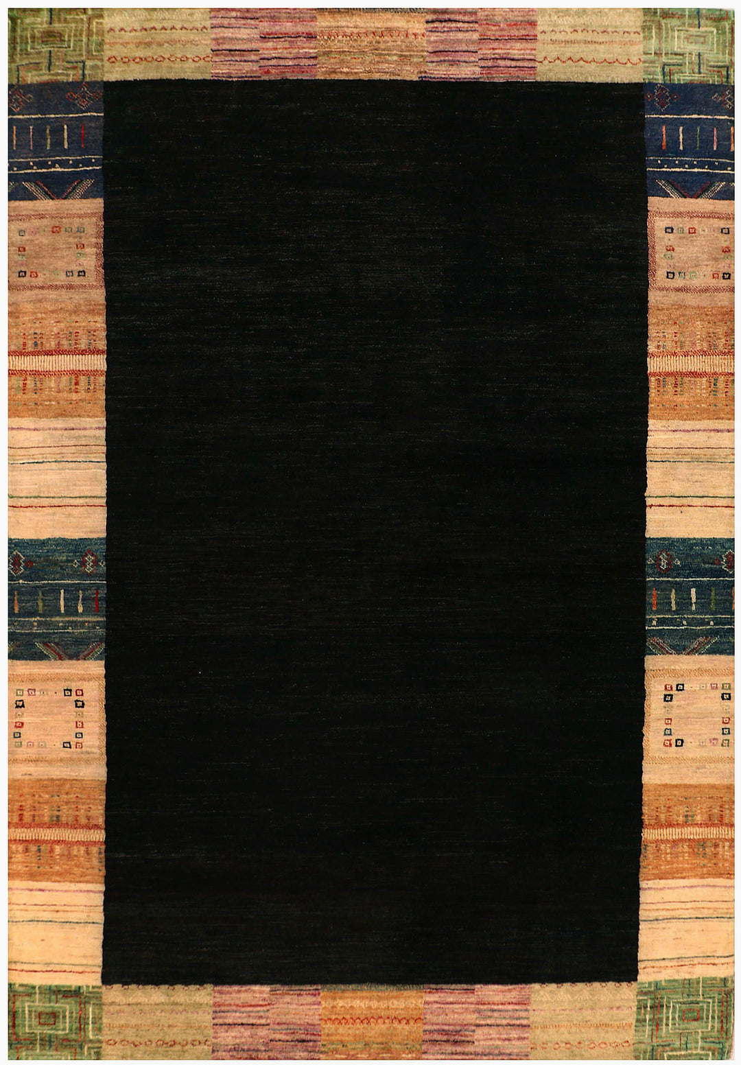 Black Gabbeh 5' 7 x 8' 1 - No. 56579 - ALRUG Rug Store