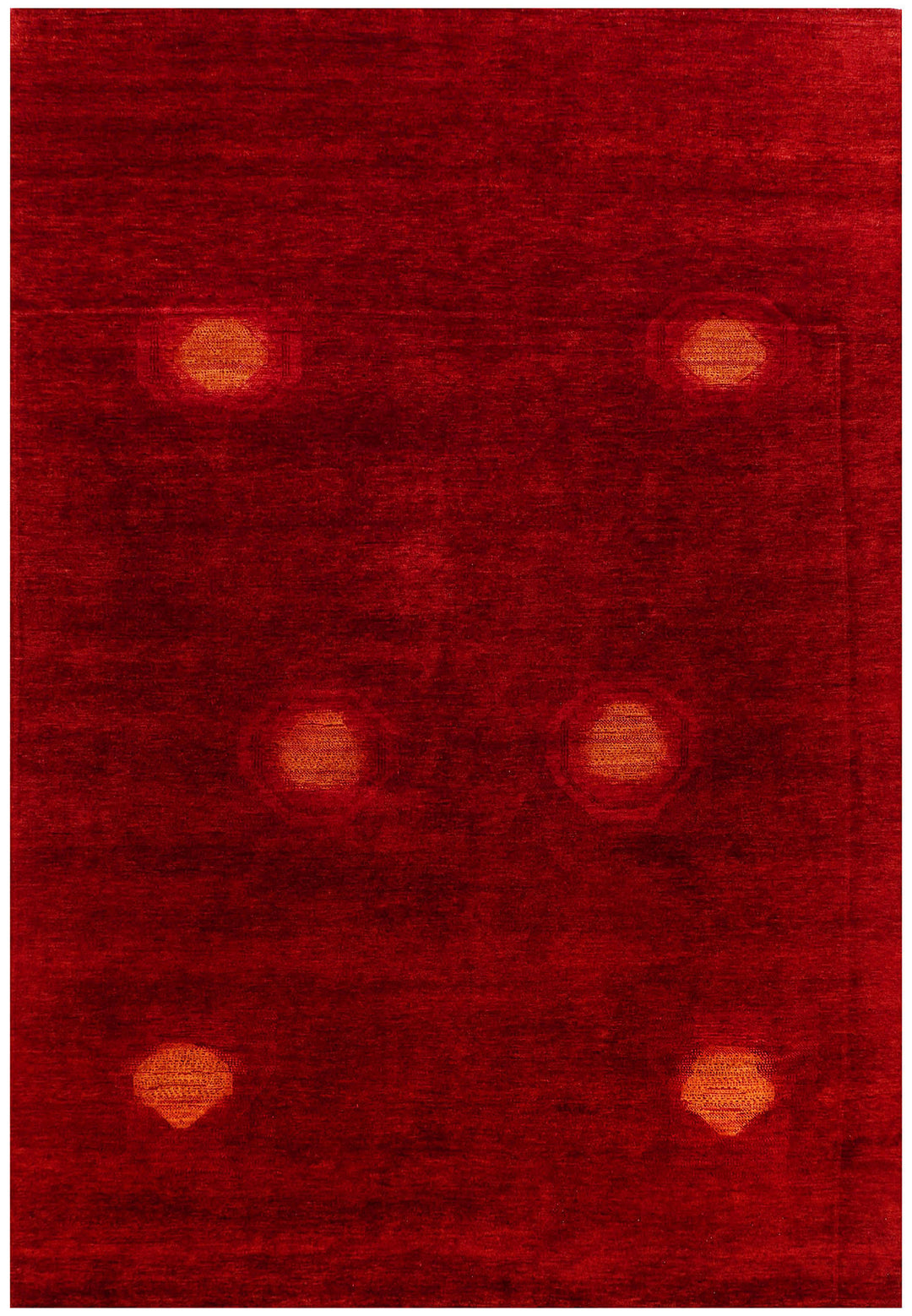 Maroon Gabbeh 6' 6 x 9' 5 - No. 56583 - ALRUG Rug Store