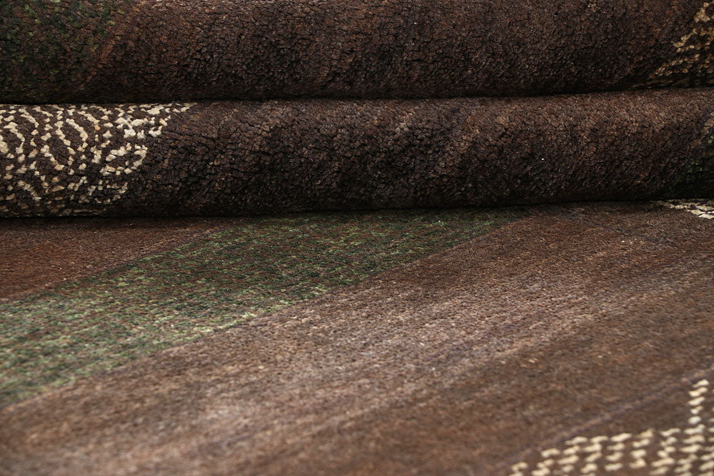 Saddle Brown Gabbeh 10' 1 x 13' 11 - No. 56589 - ALRUG Rug Store