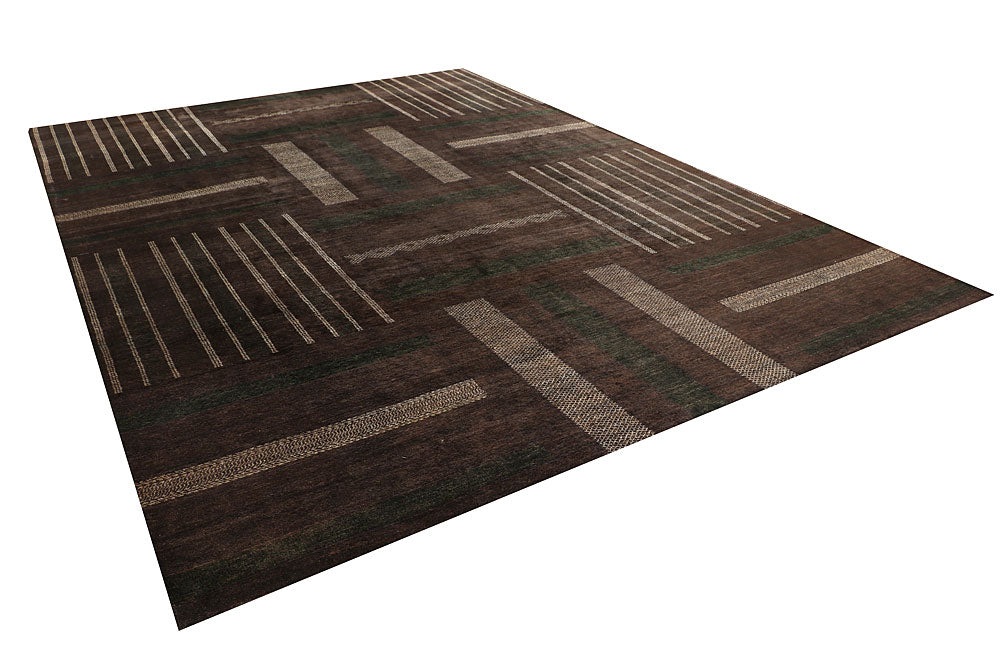 Saddle Brown Gabbeh 10' 1 x 13' 11 - No. 56589 - ALRUG Rug Store