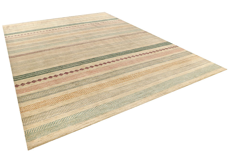 Tan Gabbeh 10' 2 x 14' 3 - No. 56590 - ALRUG Rug Store