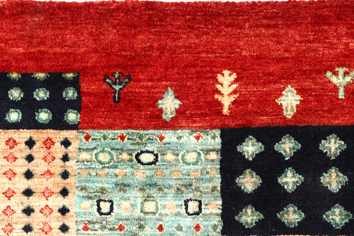 Multi Colored Gabbeh 7' 10 x 9' 9 - No. 56594 - ALRUG Rug Store