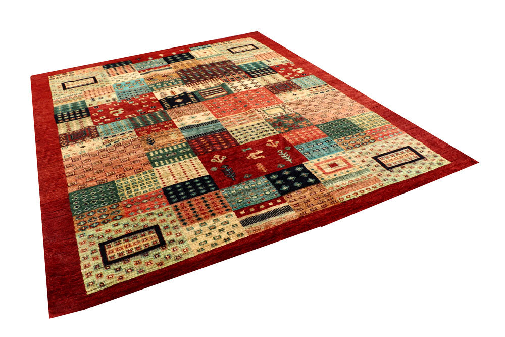 Multi Colored Gabbeh 7' 10 x 9' 9 - No. 56594 - ALRUG Rug Store