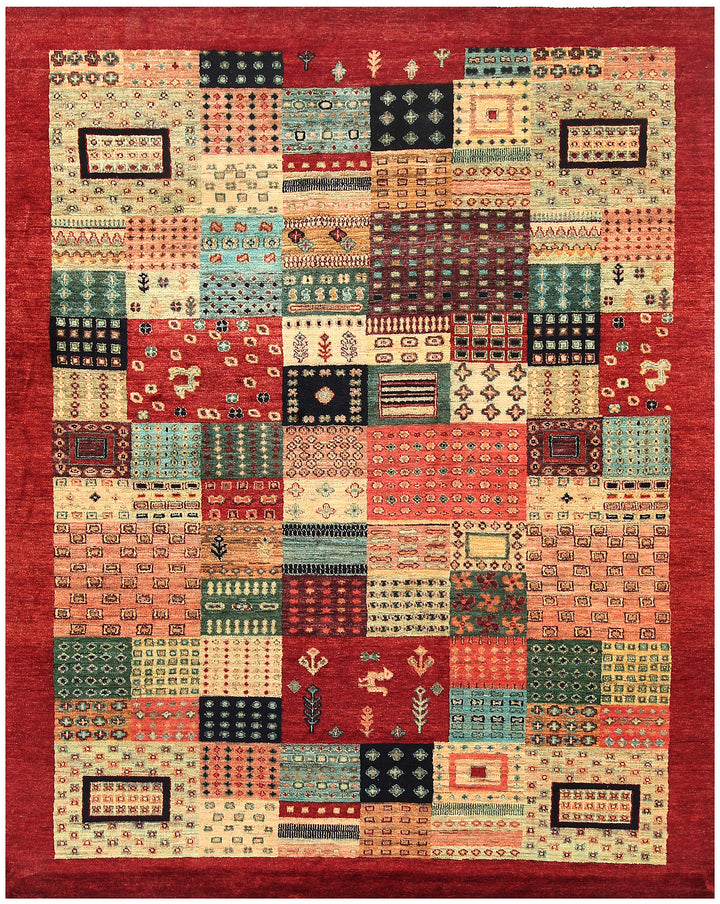 Multi Colored Gabbeh 7' 10 x 9' 9 - No. 56594 - ALRUG Rug Store