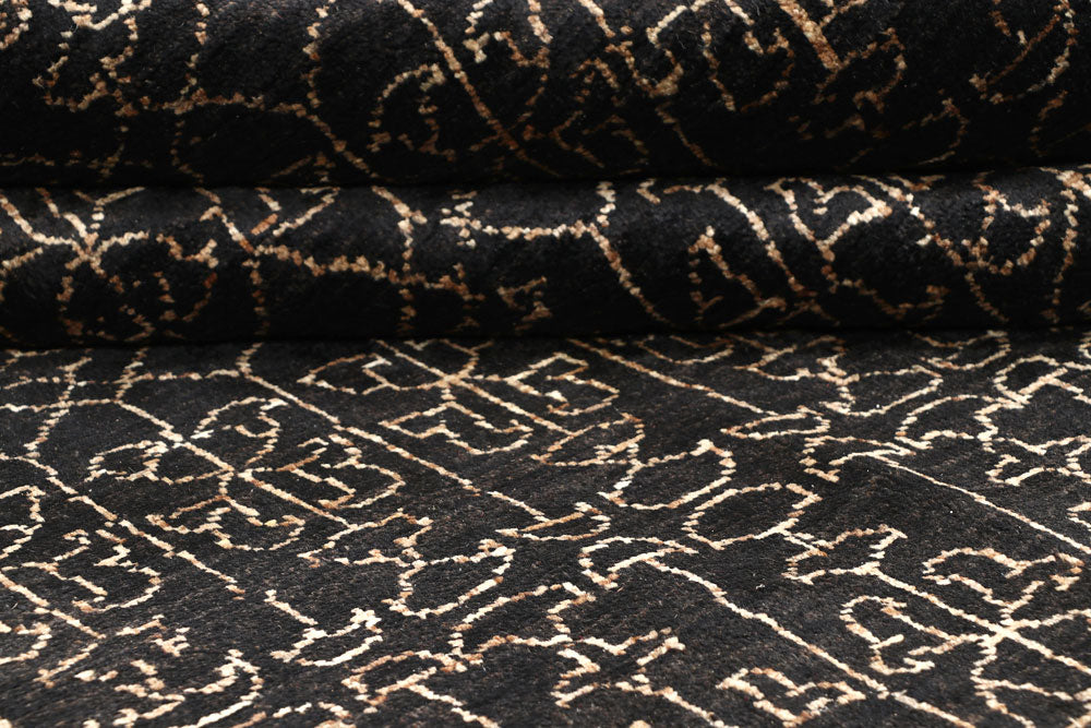 Black Gabbeh 7' 10 x 10' 2 - No. 56595 - ALRUG Rug Store