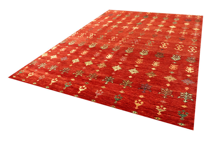Orange Red Gabbeh 8' 2 x 11' 3 - No. 56596 - ALRUG Rug Store