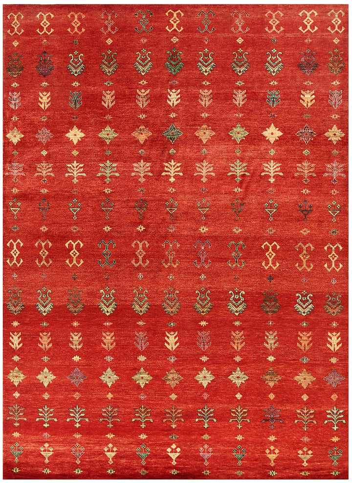 Orange Red Gabbeh 8' 2 x 11' 3 - No. 56596 - ALRUG Rug Store