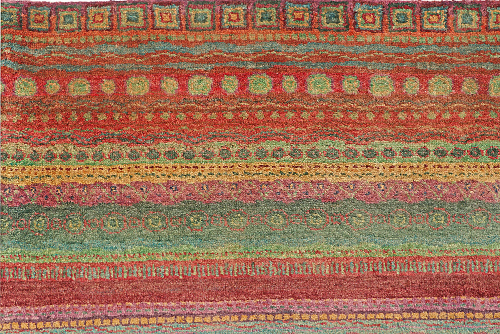 Multi Colored Gabbeh 10' 2 x 13' 5 - No. 56600 - ALRUG Rug Store