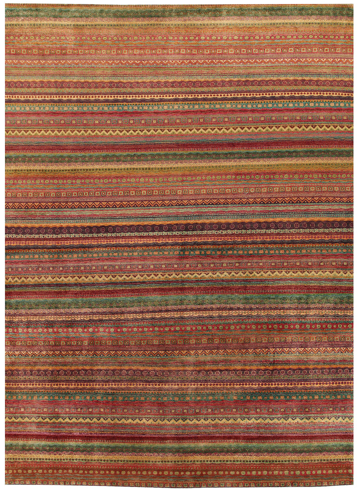 Multi Colored Gabbeh 10' 2 x 13' 5 - No. 56600 - ALRUG Rug Store