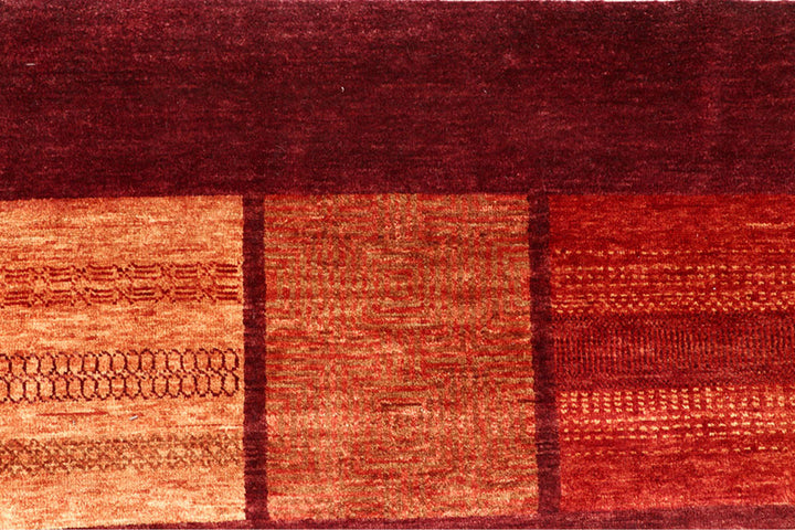 Dark Red Gabbeh 12'  5" x 18'  5" - No. QA64196