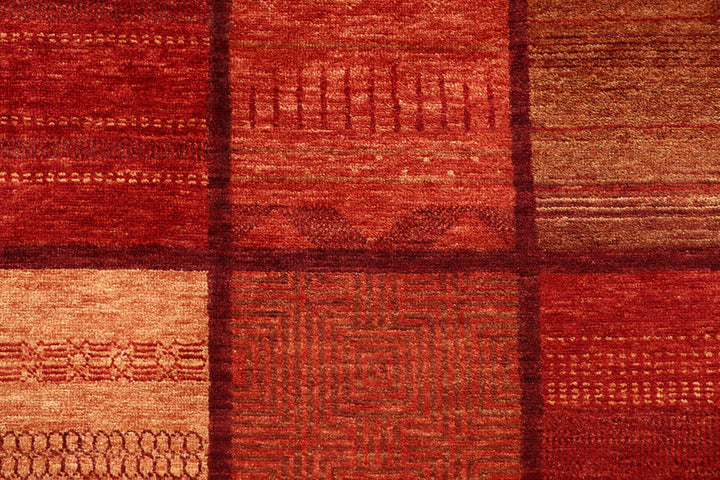 Dark Red Gabbeh 12'  5" x 18'  5" - No. QA64196