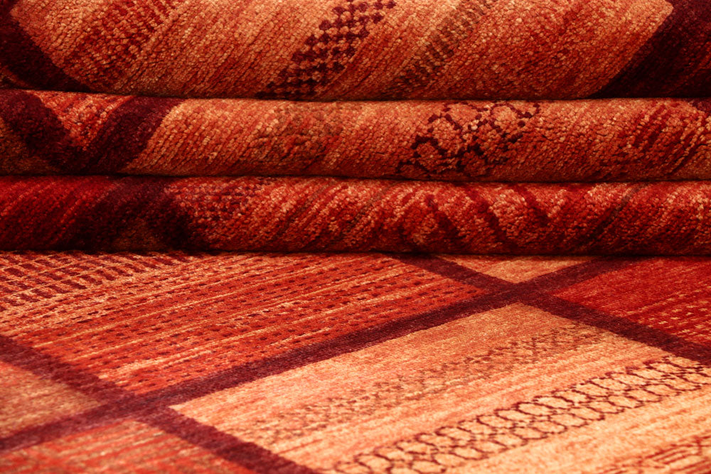 Dark Red Gabbeh 12' 5 x 18' 5 - No. 56603 - ALRUG Rug Store