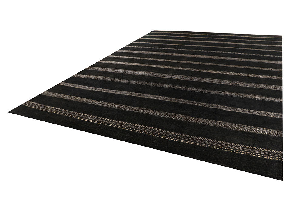 Black Gabbeh 10' x 14' 2 - No. 56604 - ALRUG Rug Store