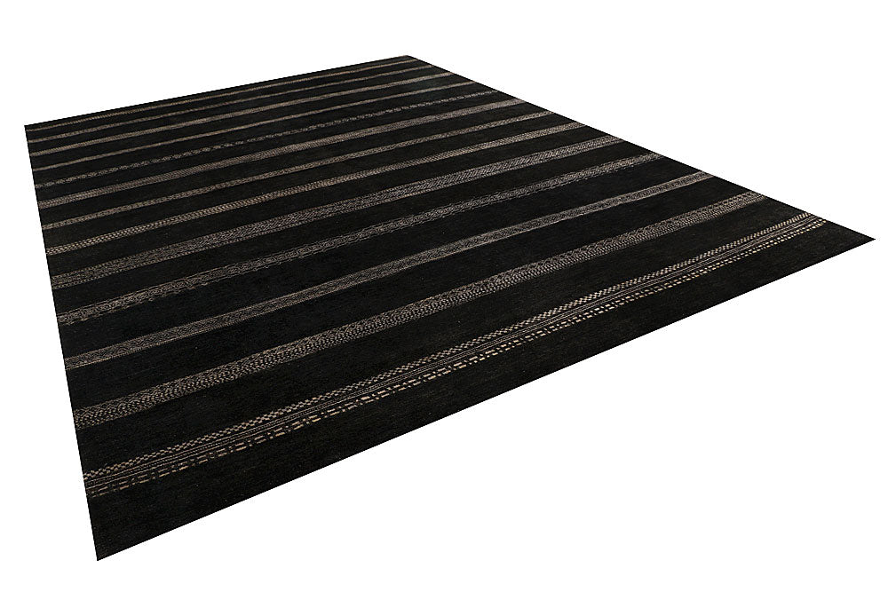 Black Gabbeh 10' x 14' 2 - No. 56604 - ALRUG Rug Store