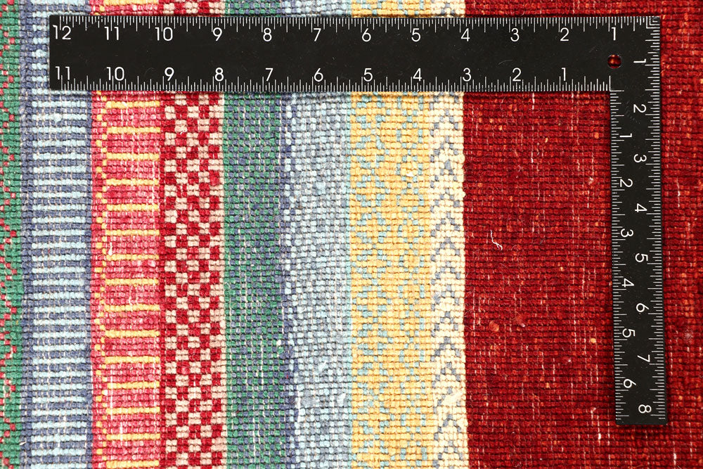 Multi Colored Gabbeh 10' x 14' - No. 56606 - ALRUG Rug Store