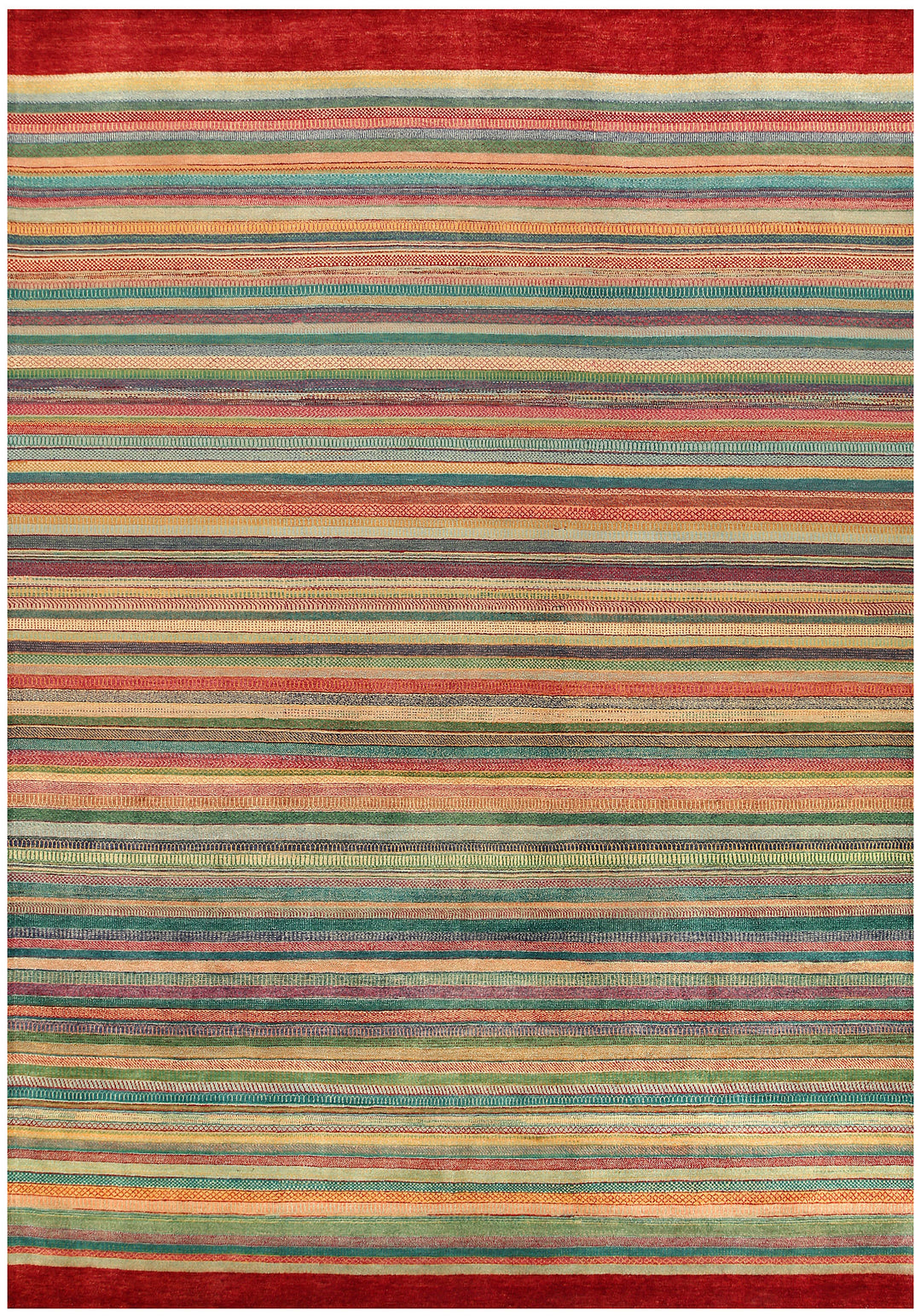 Multi Colored Gabbeh 10' x 14' - No. 56606 - ALRUG Rug Store