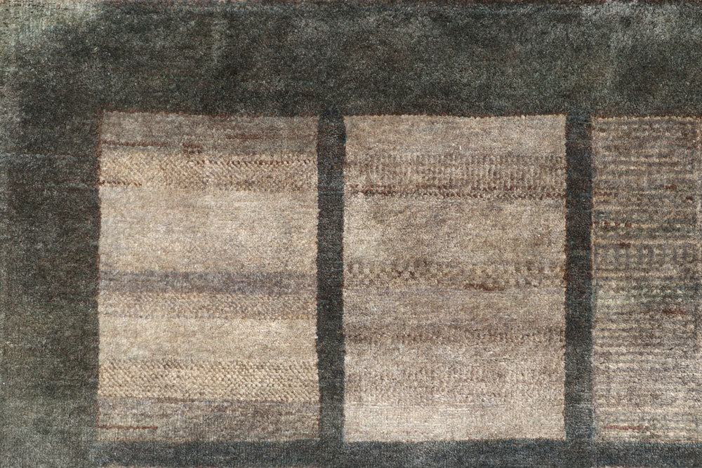 Dim Grey Gabbeh 10' 1 x 12' 9 - No. 56607 - ALRUG Rug Store