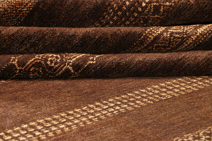 Saddle Brown Gabbeh 11'  10" x 17'  7" - No. QA83522