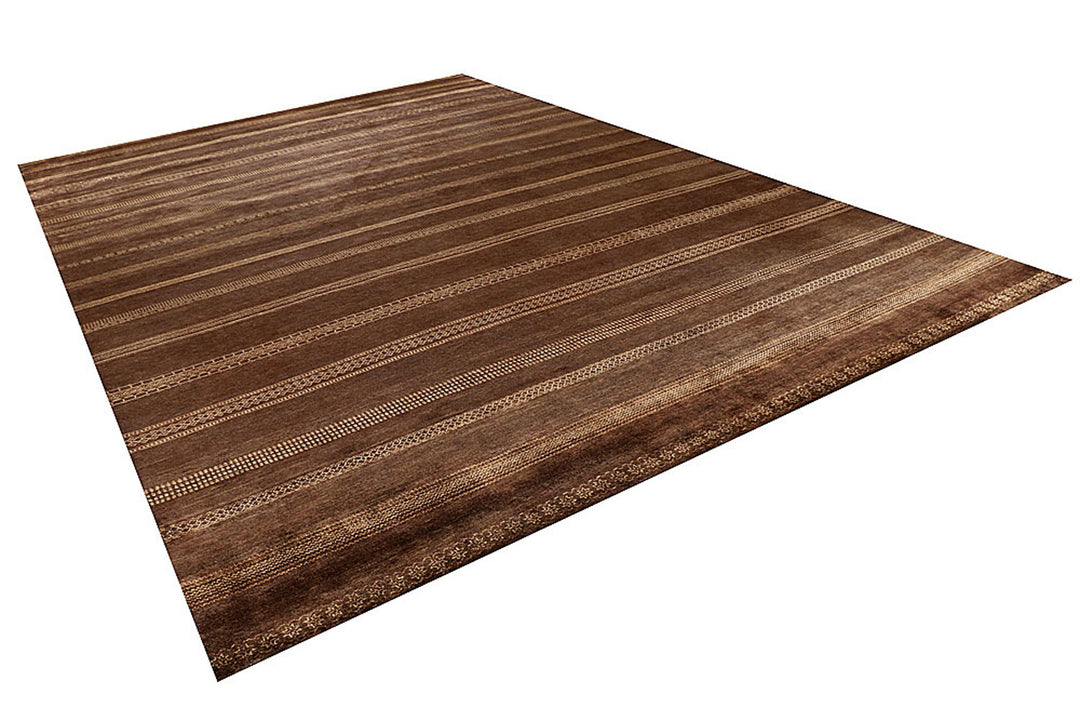 Saddle Brown Gabbeh 11'  10" x 17'  7" - No. QA83522