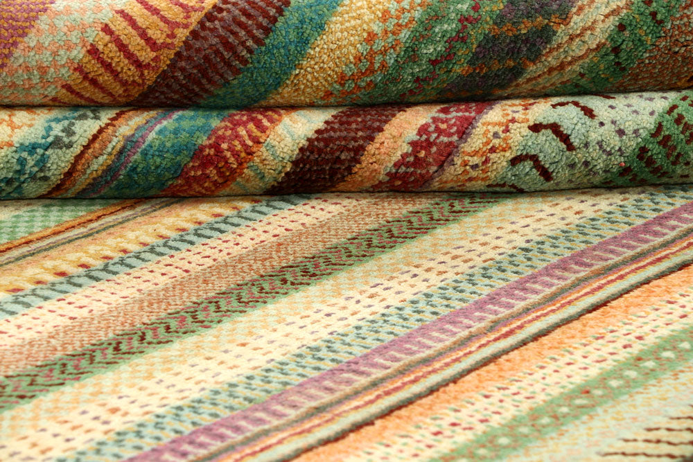 Multi Colored Gabbeh 10' 1 x 13' 3 - No. 56610 - ALRUG Rug Store