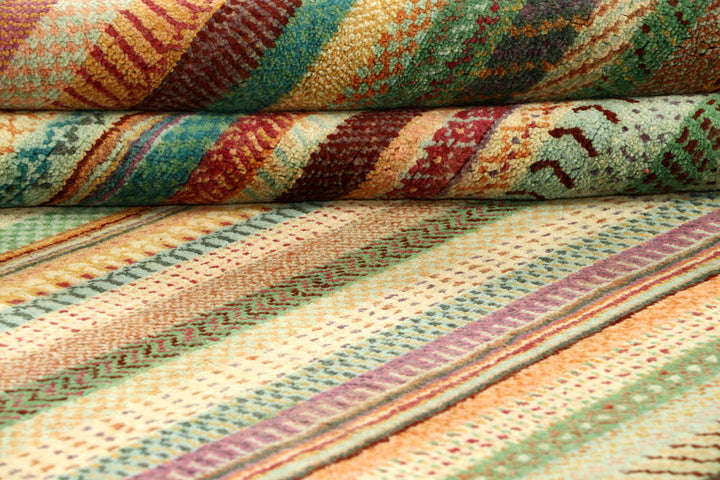 Multi Colored Gabbeh 10' 1 x 13' 3 - No. 56610 - ALRUG Rug Store