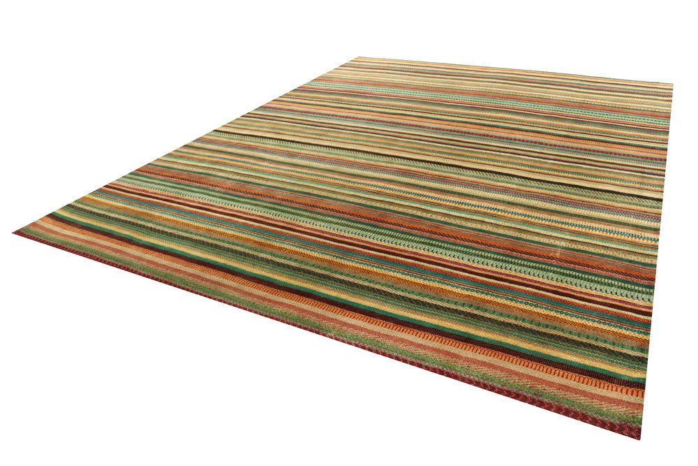 Multi Colored Gabbeh 10' 1 x 13' 3 - No. 56610 - ALRUG Rug Store