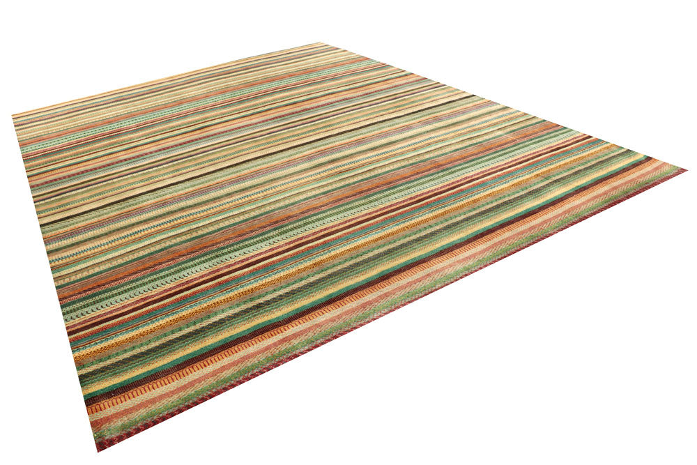 Multi Colored Gabbeh 10' 1 x 13' 3 - No. 56610 - ALRUG Rug Store