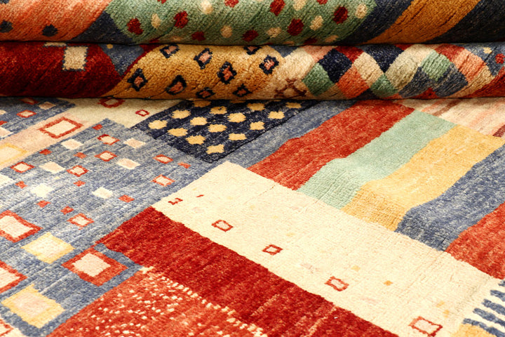 Multi Colored Gabbeh 8' 5 x 11' 5 - No. 56615 - ALRUG Rug Store