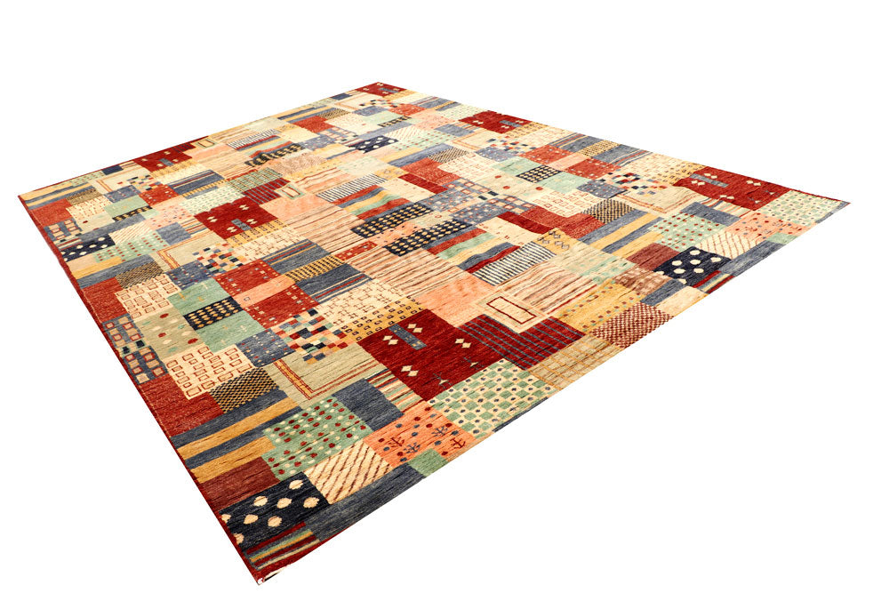Multi Colored Gabbeh 8' 5 x 11' 5 - No. 56615 - ALRUG Rug Store