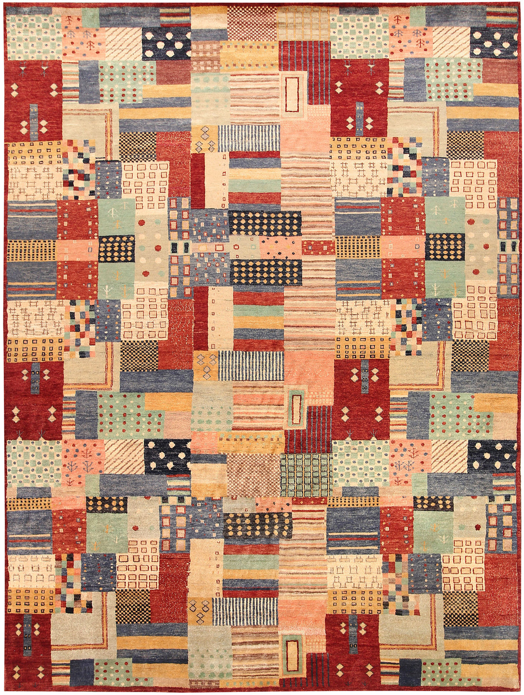 Multi Colored Gabbeh 8' 5 x 11' 5 - No. 56615 - ALRUG Rug Store