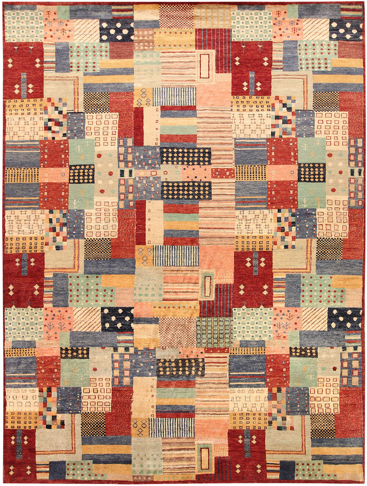 Multi Colored Gabbeh 8' 5 x 11' 5 - No. 56615 - ALRUG Rug Store