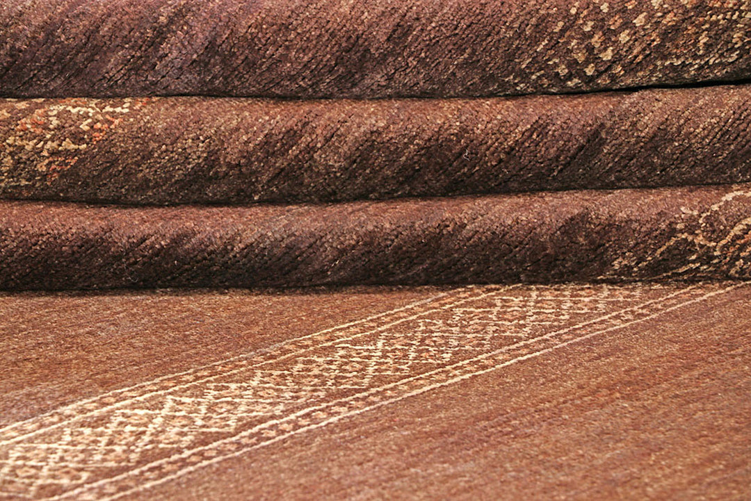 Saddle Brown Gabbeh 11'  10" x 18'  6" - No. QA93190