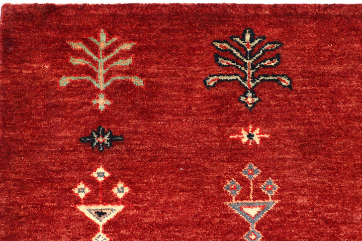 Firebrick Gabbeh 8' 3 x 11' 6 - No. 56625 - ALRUG Rug Store