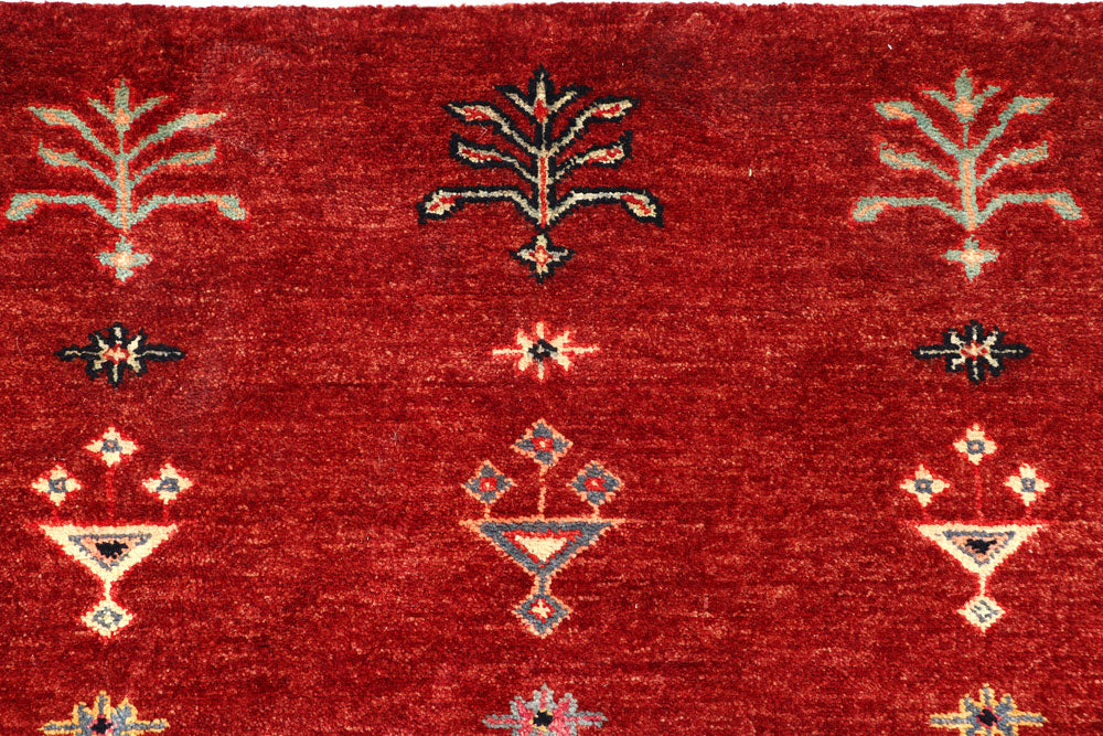 Firebrick Gabbeh 8' 3 x 11' 6 - No. 56625 - ALRUG Rug Store
