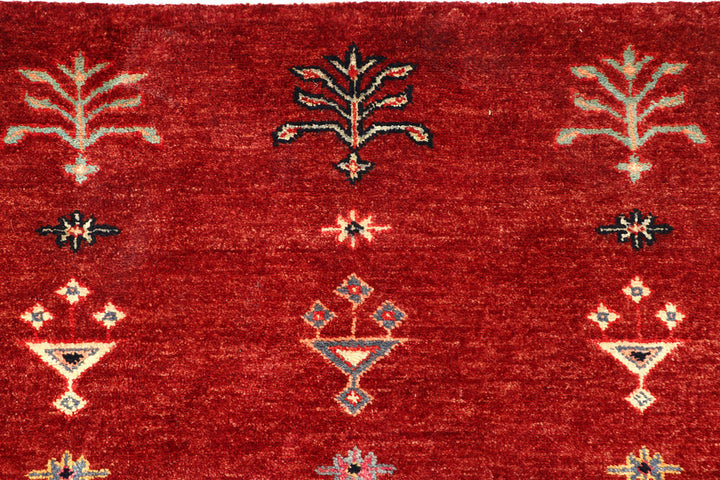 Firebrick Gabbeh 8' 3 x 11' 6 - No. 56625 - ALRUG Rug Store