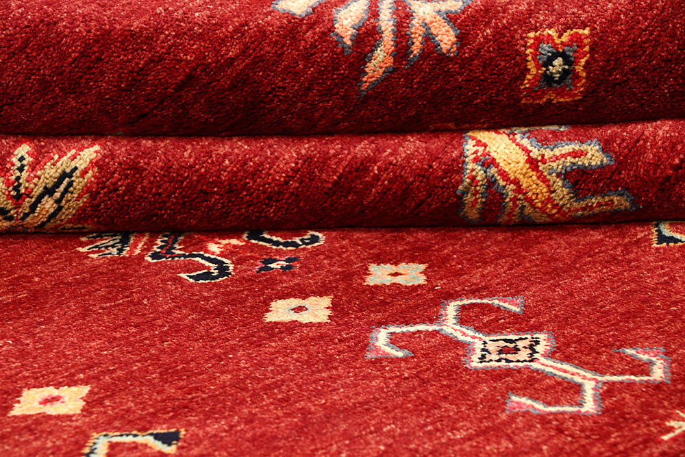 Firebrick Gabbeh 8' 3 x 11' 6 - No. 56625 - ALRUG Rug Store