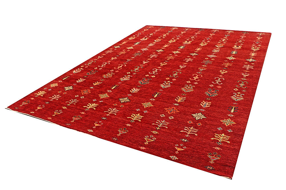 Firebrick Gabbeh 8' 3 x 11' 6 - No. 56625 - ALRUG Rug Store