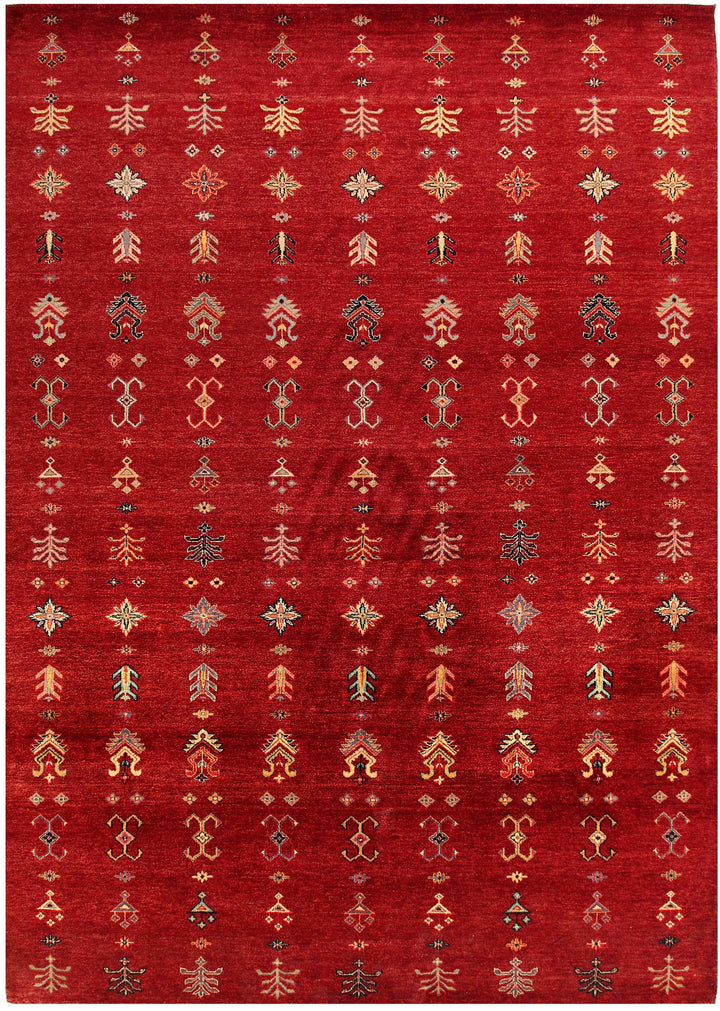 Firebrick Gabbeh 8' 3 x 11' 6 - No. 56625 - ALRUG Rug Store