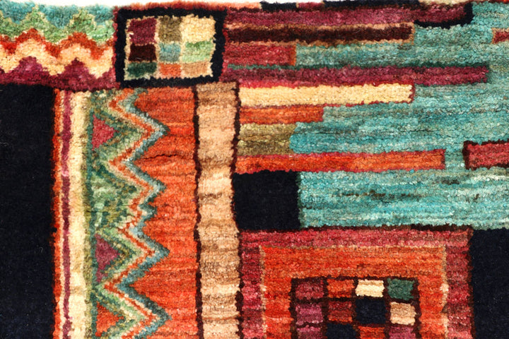 Multi Colored Gabbeh 8' x 9' 11 - No. 56627 - ALRUG Rug Store