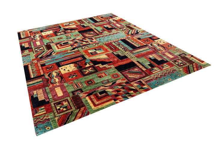 Multi Colored Gabbeh 8' x 9' 11 - No. 56627 - ALRUG Rug Store