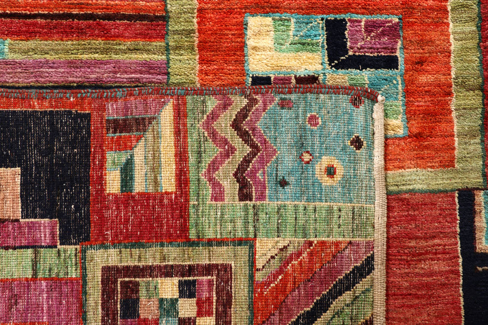 Multi Colored Gabbeh 8' x 9' 11 - No. 56627 - ALRUG Rug Store