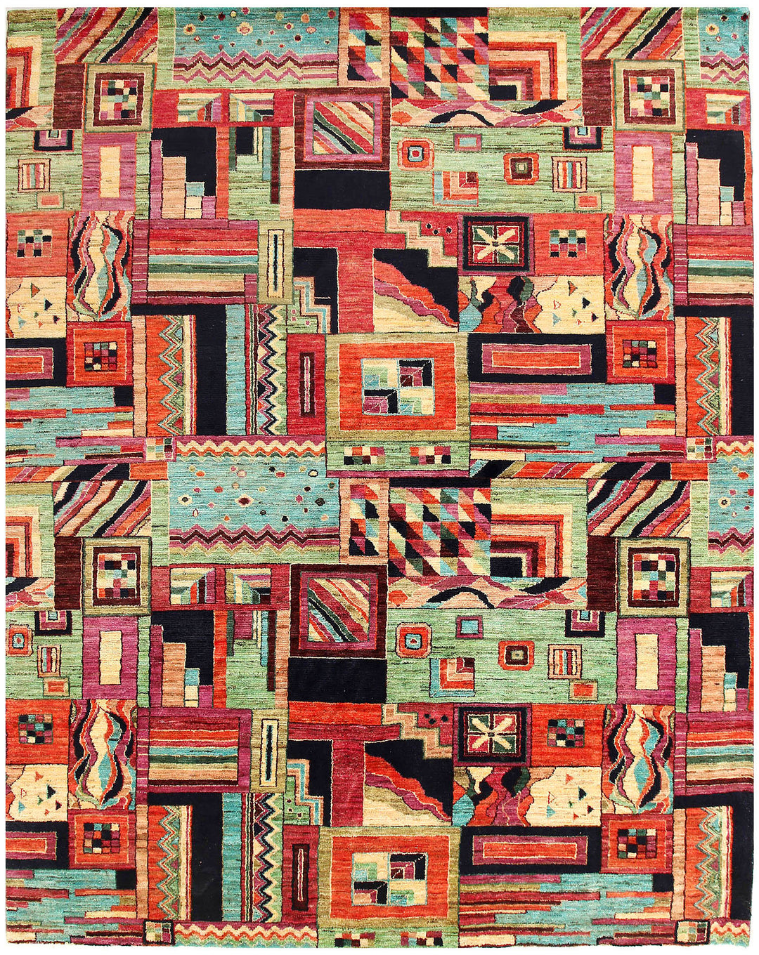 Multi Colored Gabbeh 8' x 9' 11 - No. 56627 - ALRUG Rug Store
