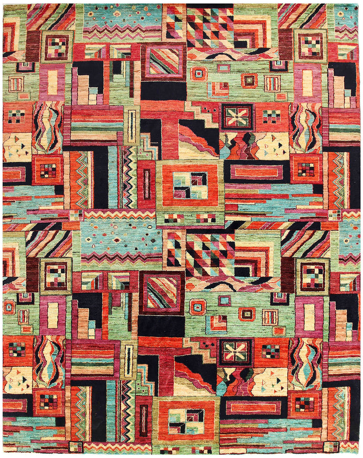 Multi Colored Gabbeh 8' x 9' 11 - No. 56627 - ALRUG Rug Store